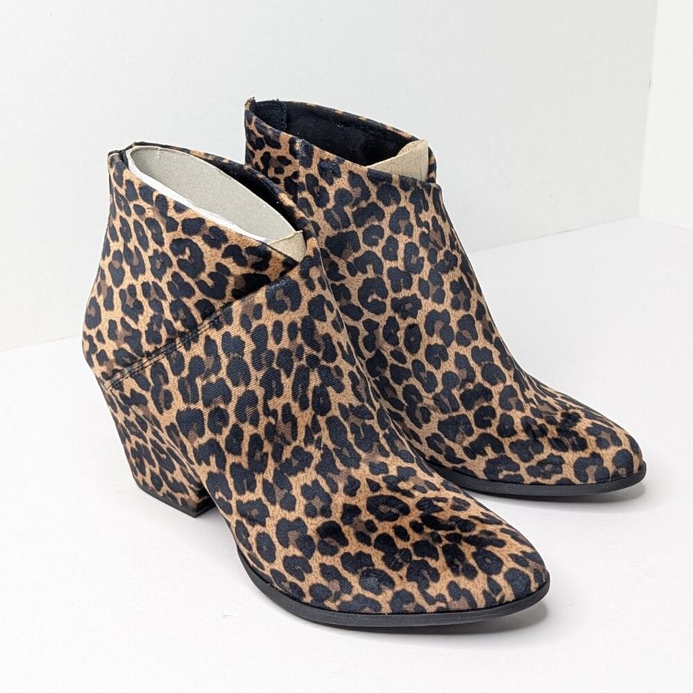 Born Concept Epsom Booties, Tan Leopard, Women's 8